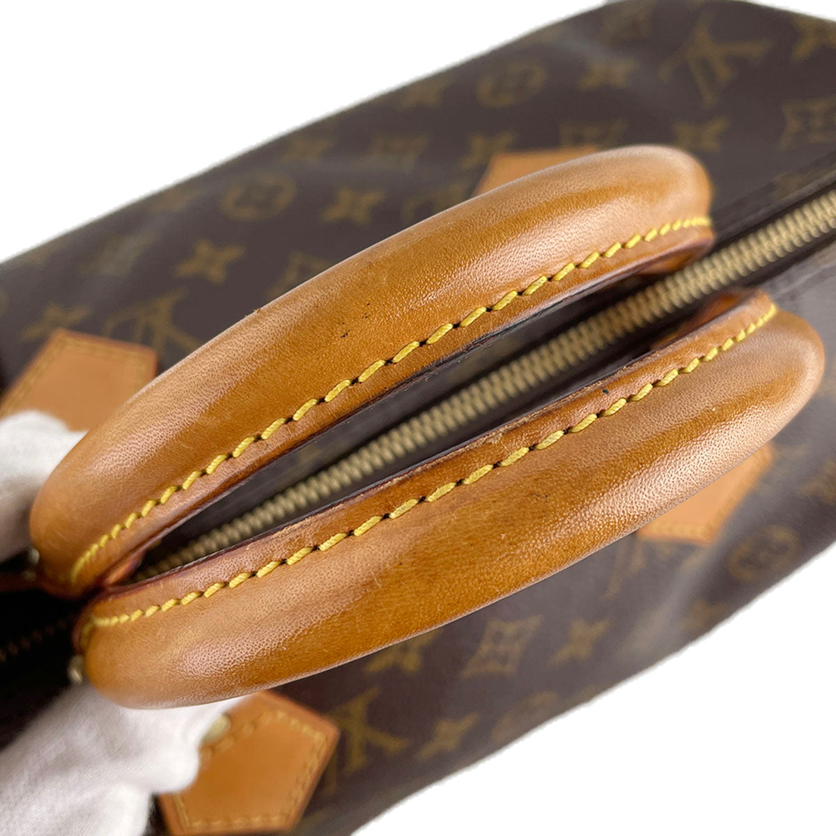 Louis Vuitton Monogram Speedy 30 Coated Canvas Fabric Brown Handbag 4865