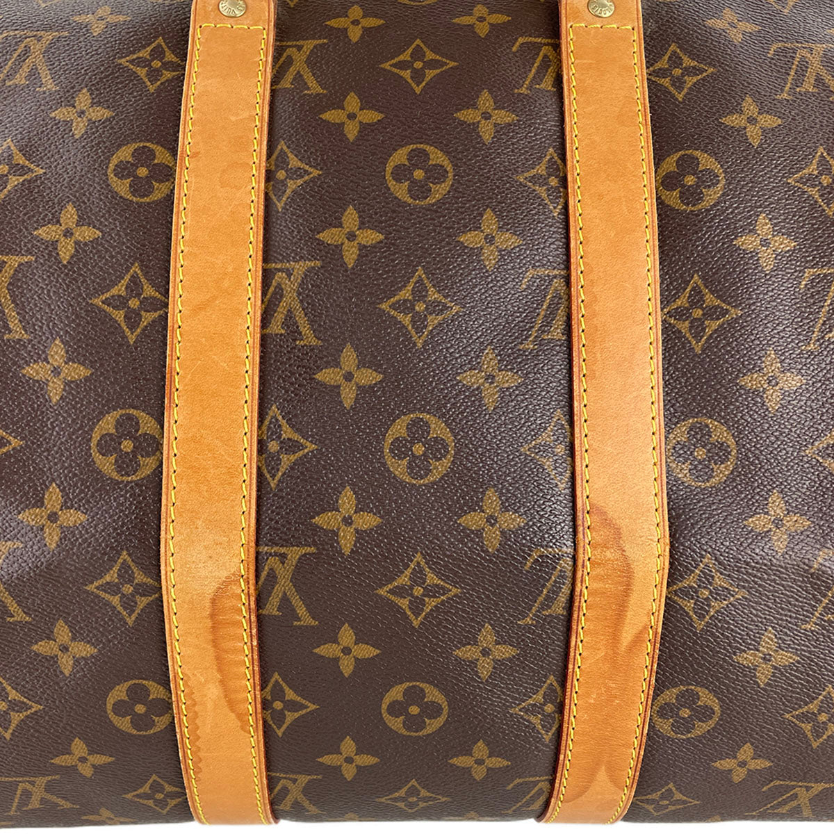 Louis Vuitton Monogram Keepall 45 Coated Canvas Fabric Brown Boston Bag 4879