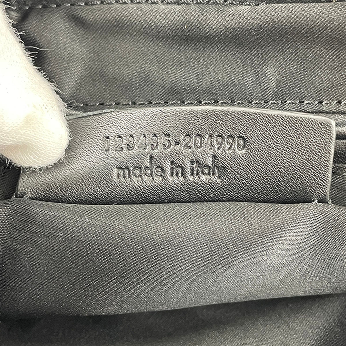 Saint Laurent Rive Gauche Kahala Canvas Fabric Black Handbag 4886