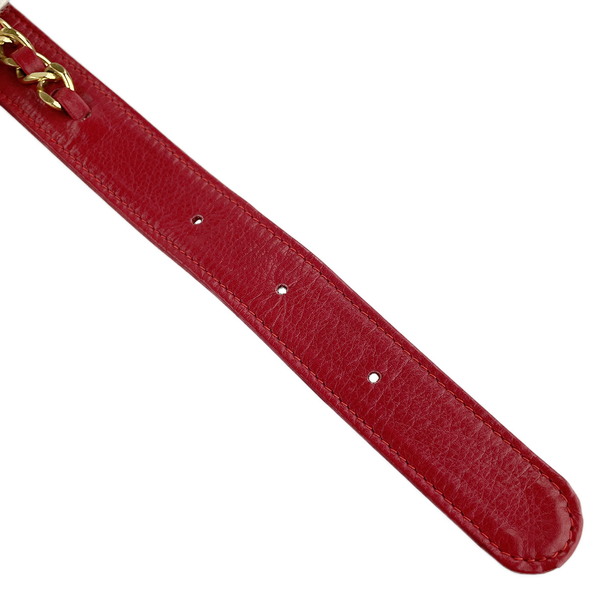 CHANEL Matelasse Lambskin Leather Red Waist bag 4921