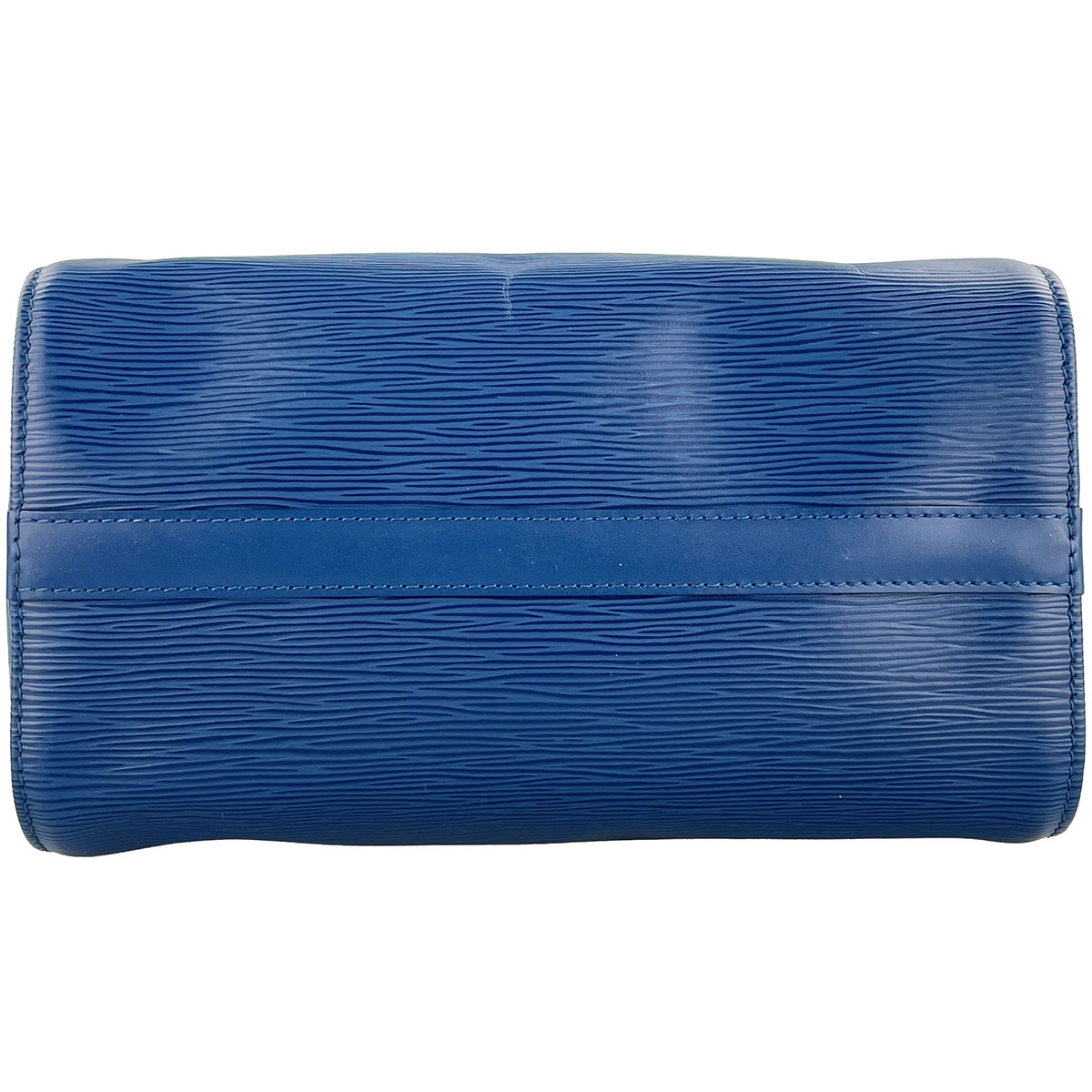 Louis Vuitton Epi Speedy 25 Leather Suede Blue Handbag 4848