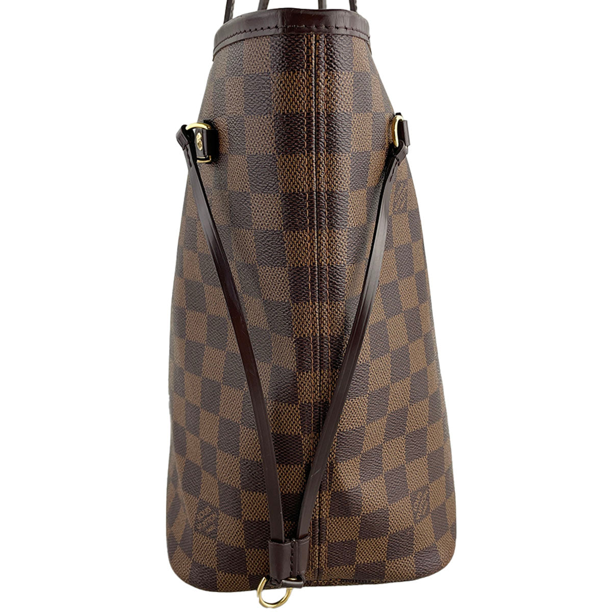 Louis Vuitton Damier Neverfull MM Coated Canvas Fabric Brown Tote bag 4826