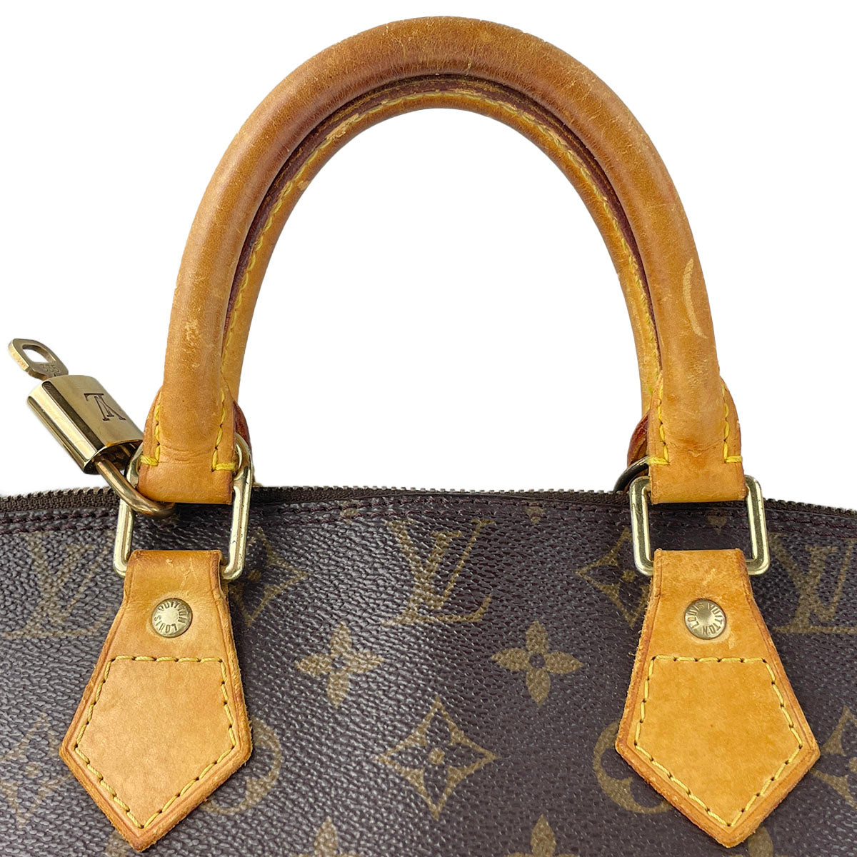 Louis Vuitton Monogram Alma Coated Canvas Fabric Brown Handbag 4915