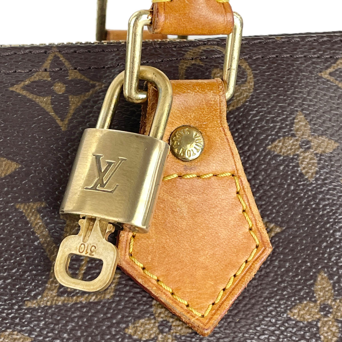 Louis Vuitton Monogram Speedy 25 Coated Canvas Fabric Brown Handbag 4899