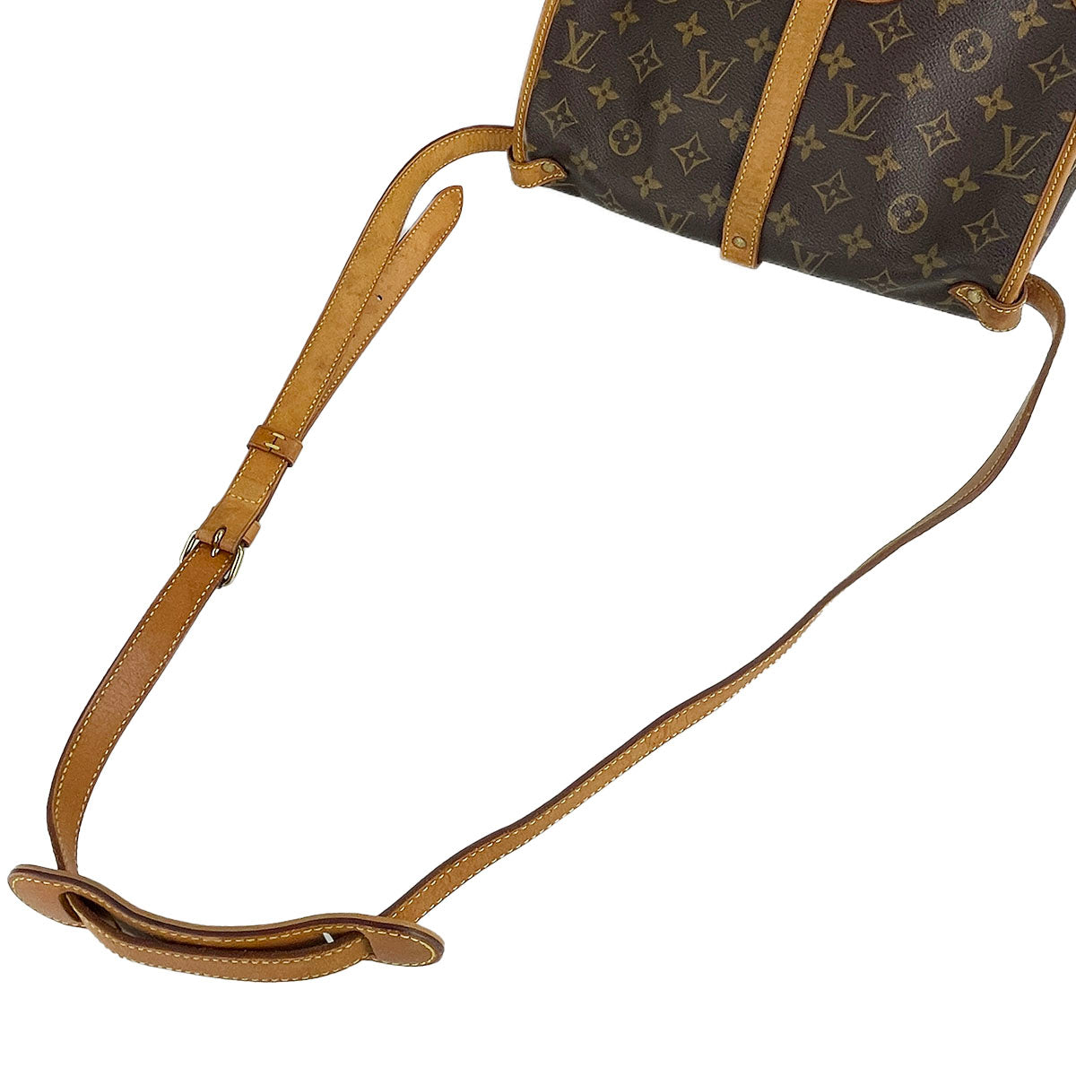 Louis Vuitton Monogram Saumur 30 Coated Canvas Fabric Brown Shoulder bag 4852