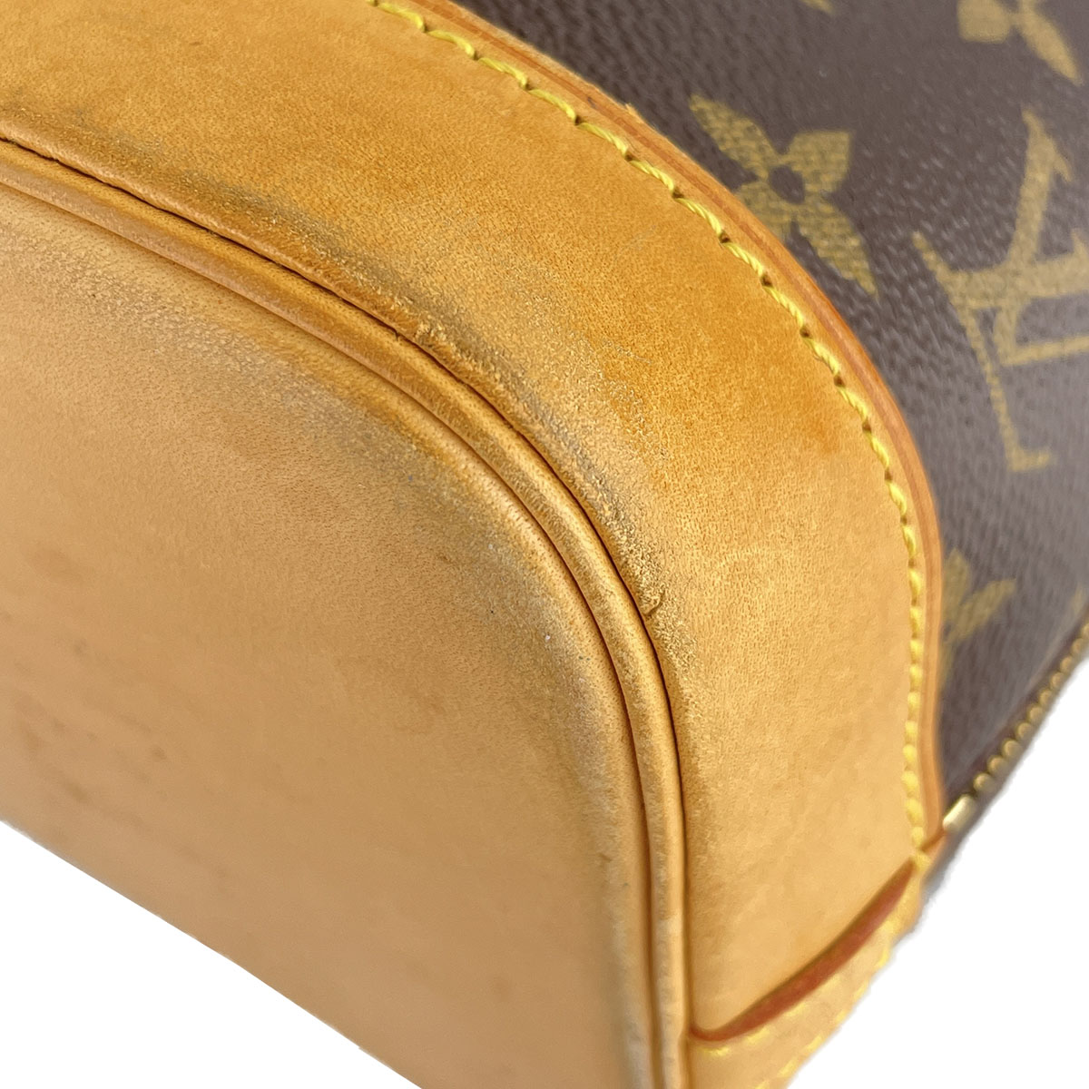 Louis Vuitton Monogram Alma Coated Canvas Fabric Brown Handbag 4829