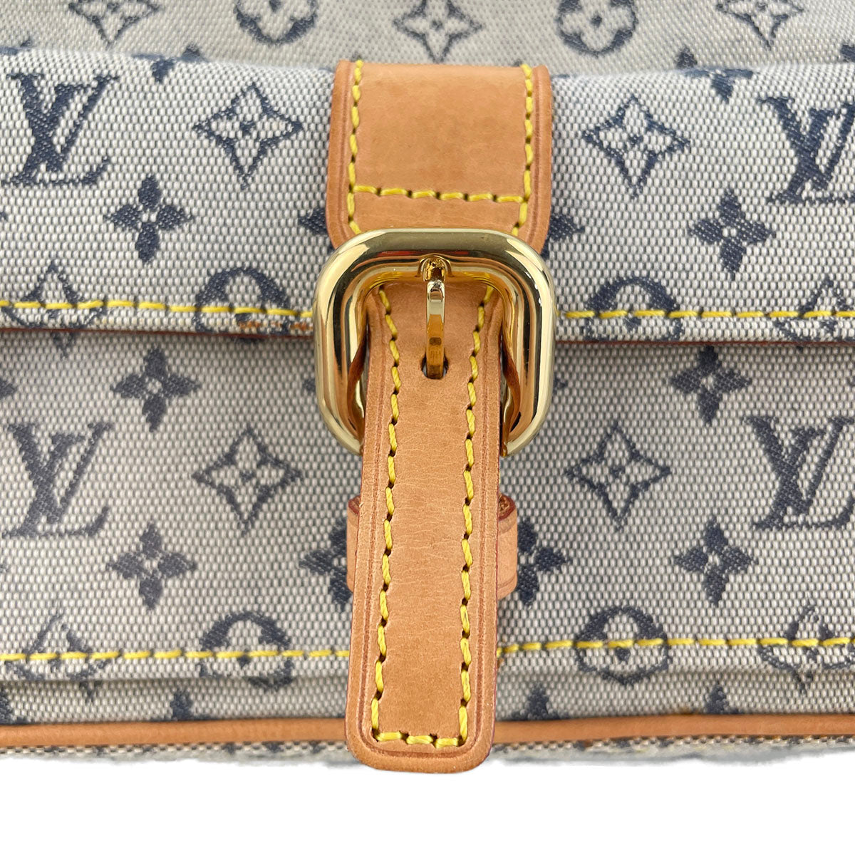 Louis Vuitton Monogram Mini Juliet MM Canvas Fabric Blue Shoulder bag 4918