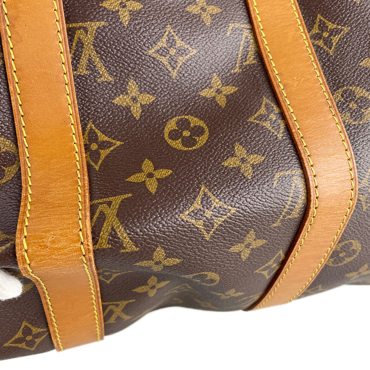Louis Vuitton Monogram Keepall 45 Coated Canvas Fabric Brown Boston Bag 4824