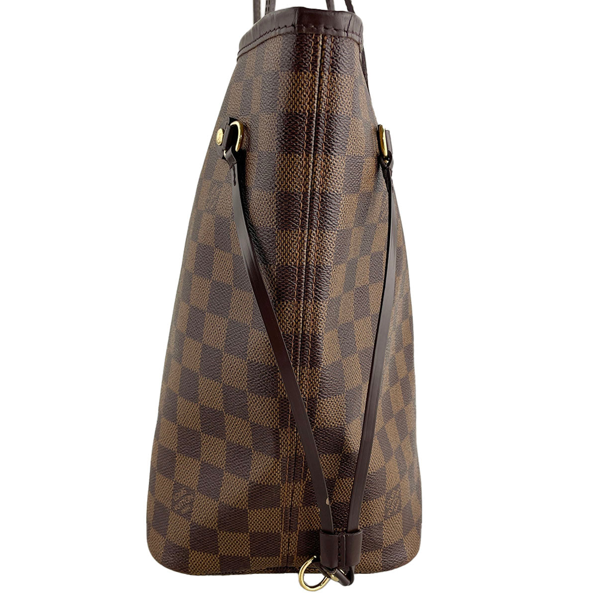 Louis Vuitton Damier Neverfull MM Coated Canvas Fabric Brown Tote bag 4826