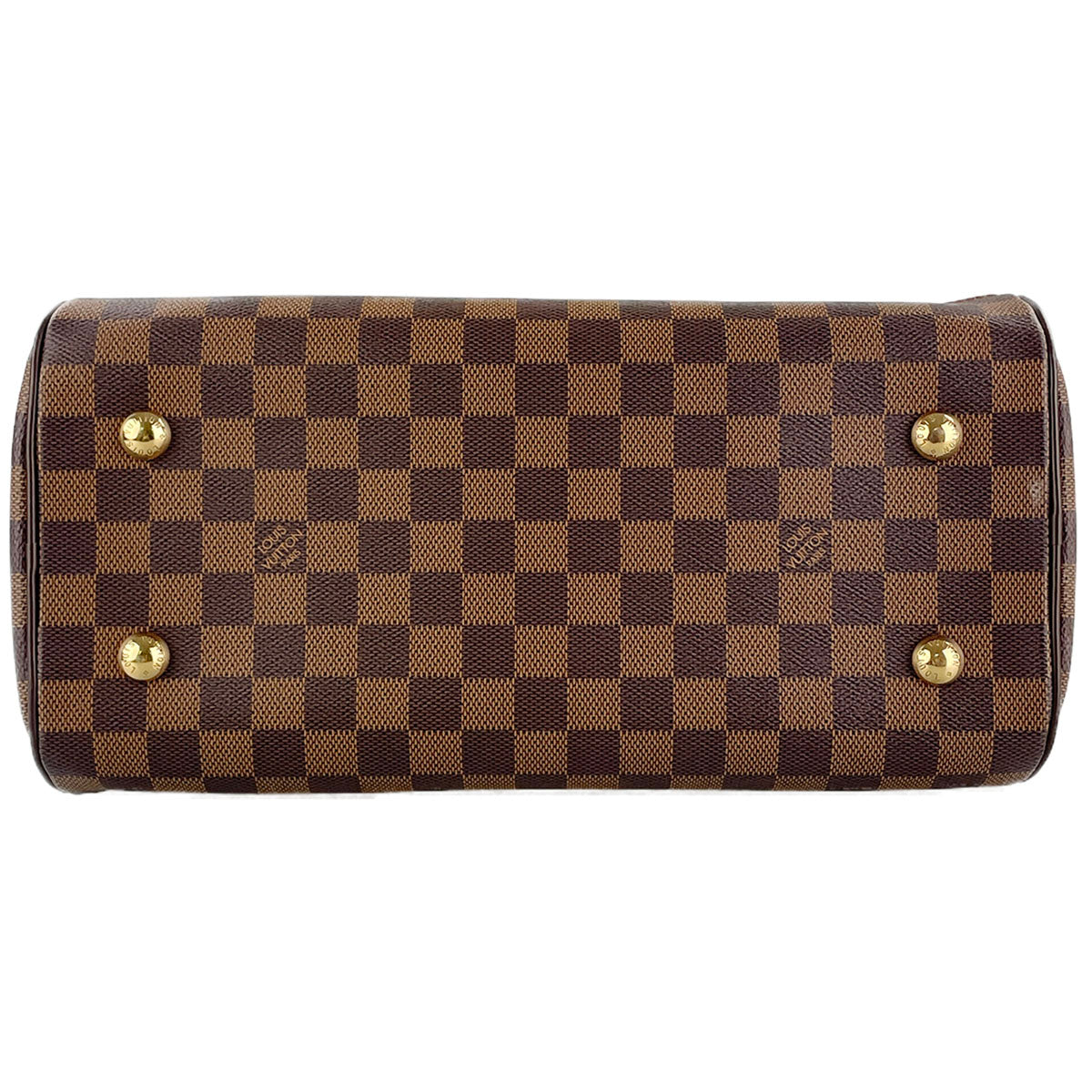 Louis Vuitton Damier Duomo Coated Canvas Suede Brown Handbag 4905