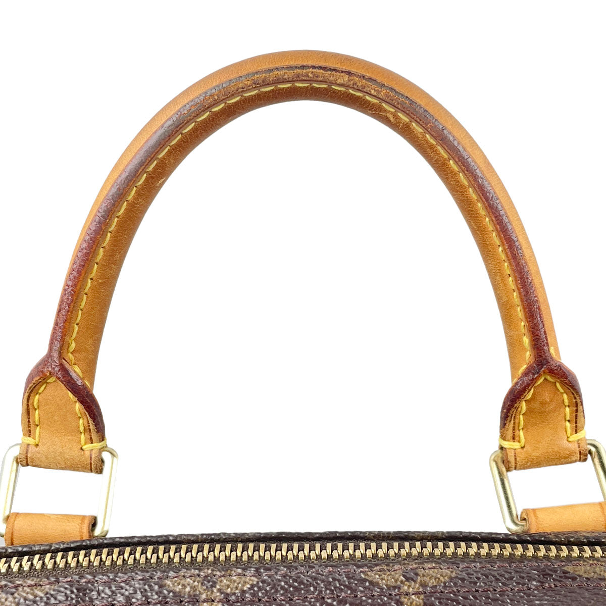 Louis Vuitton Monogram Speedy 30 Coated Canvas Fabric Brown Handbag 4935