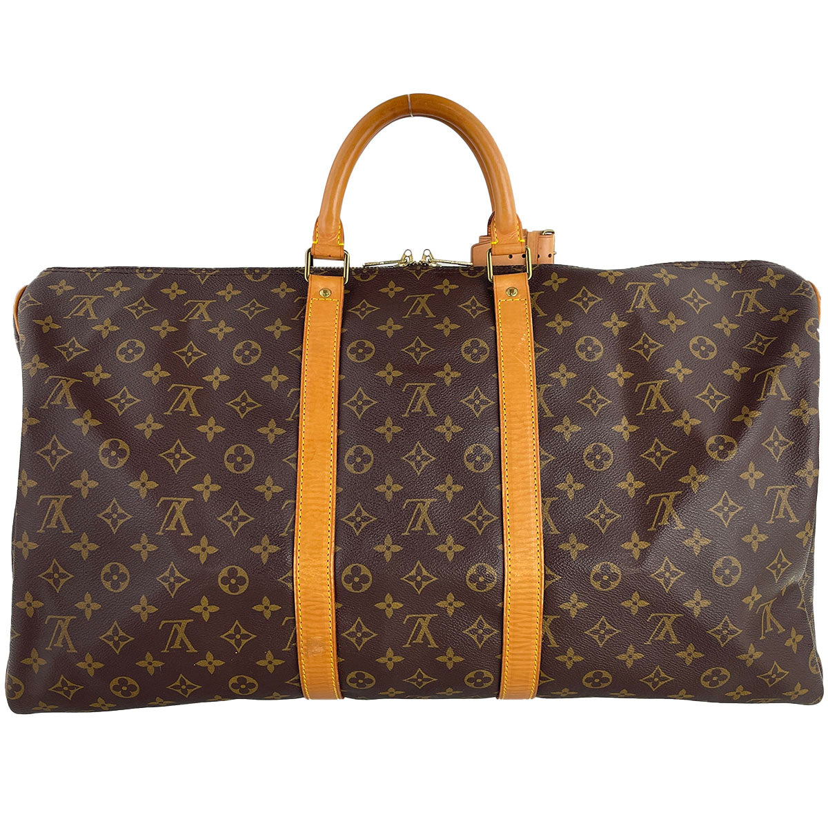 Louis Vuitton Monogram Keepall Bandouliere 55 Coated Canvas  Boston Bag 4880