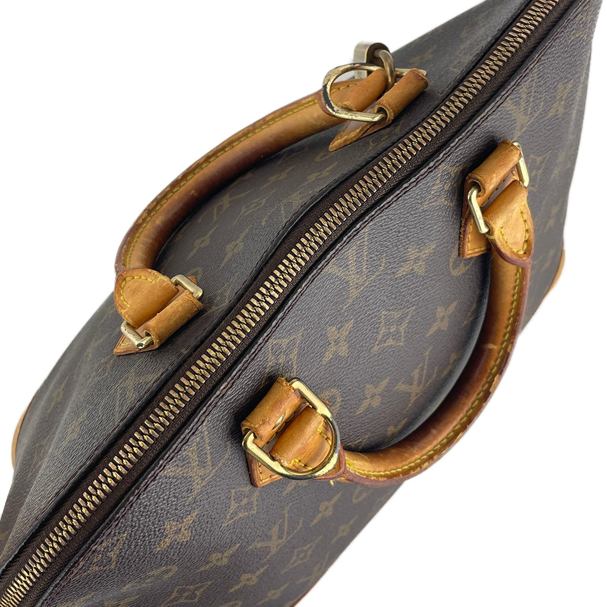 Louis Vuitton Monogram Alma Coated Canvas Fabric Brown Handbag 4915
