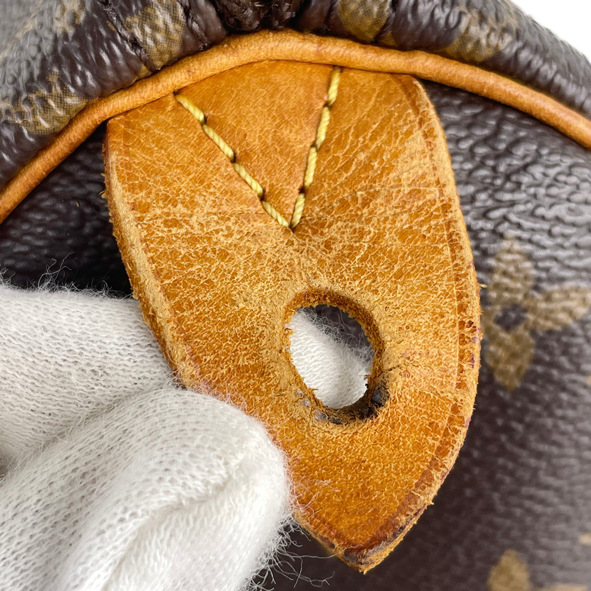 Louis Vuitton Monogram Speedy 25 Coated Canvas Fabric Brown Handbag 4899