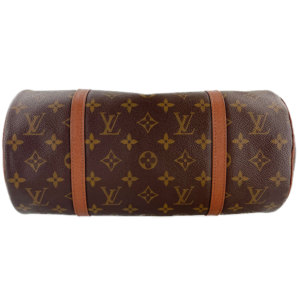 Louis Vuitton Monogram Papillon 30 Coated Canvas Leather Brown Handbag 4906
