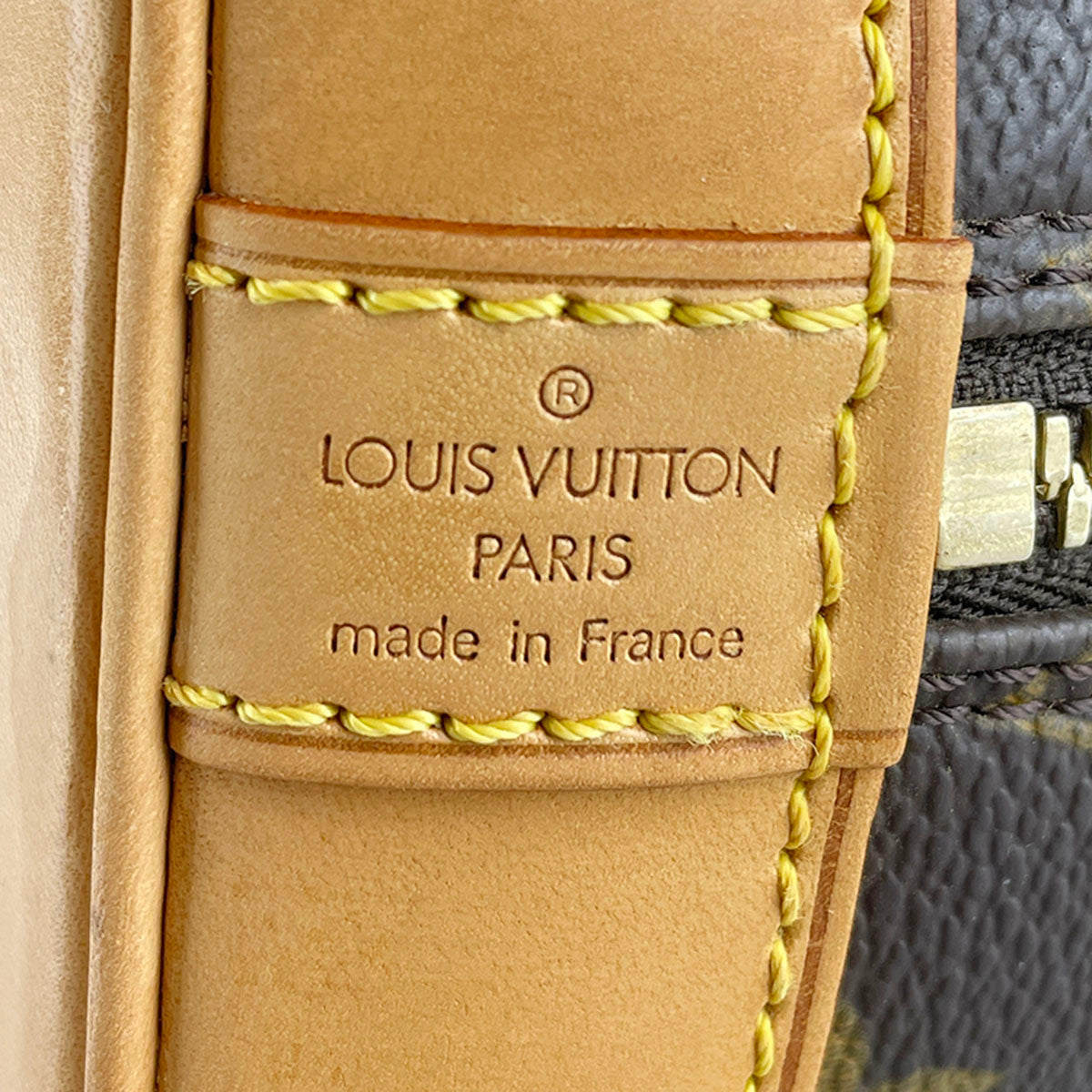 Louis Vuitton Monogram Alma Coated Canvas Fabric Brown Handbag 4881