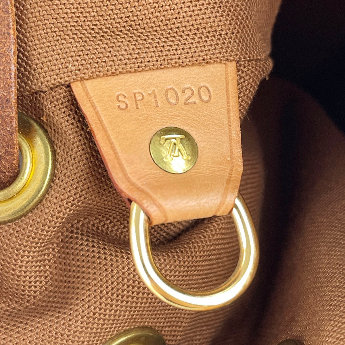 Louis Vuitton Monogram Montsouris PM Coated Canvas Brown Backpack Bag 4873