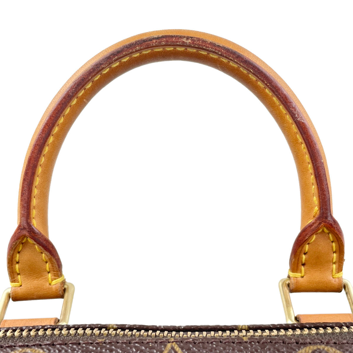 Louis Vuitton Monogram Speedy 25 Coated Canvas Fabric Brown Handbag 4941