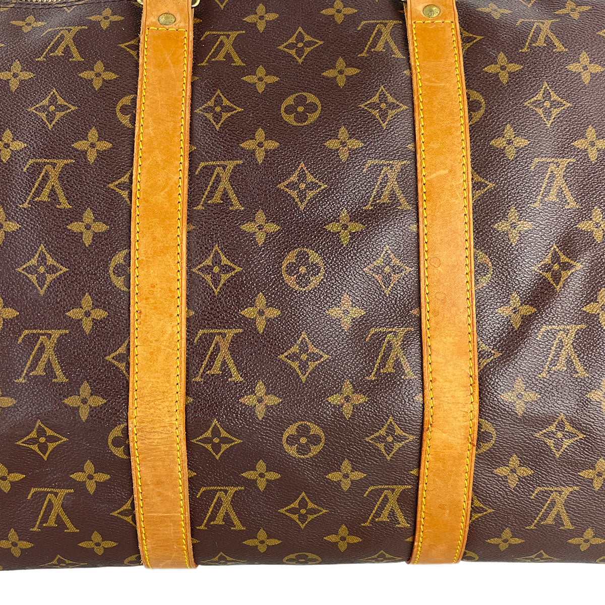 Louis Vuitton Monogram Keepall Bandouliere 50 Coated Canvas Boston Bag 4869