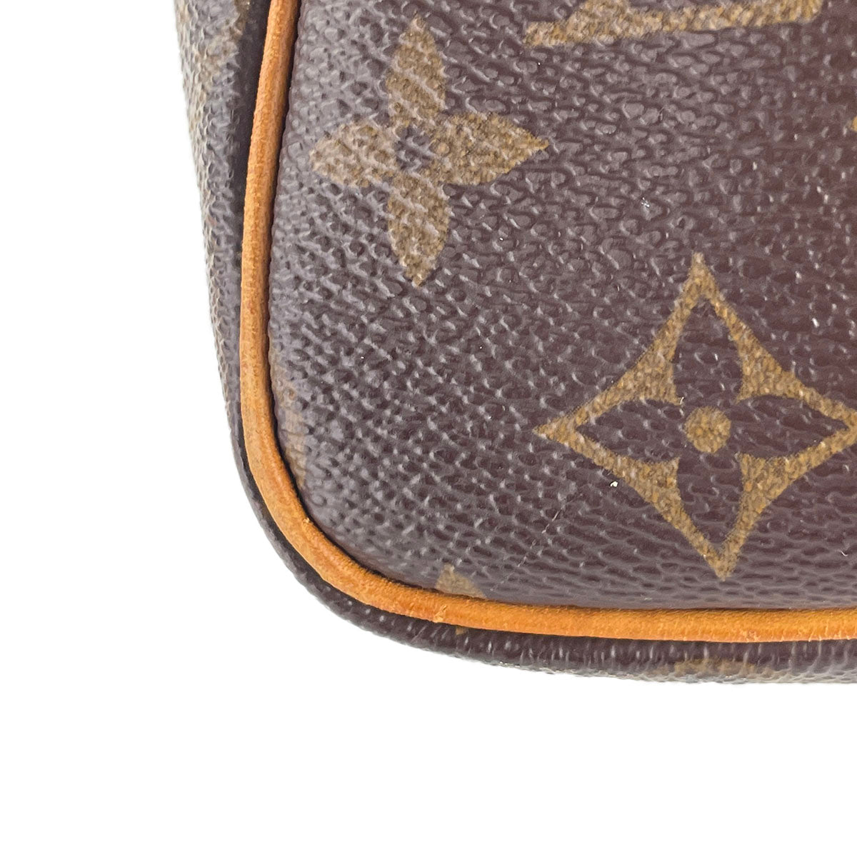 Louis Vuitton Monogram Speedy 25 Coated Canvas Fabric Brown Handbag 4842