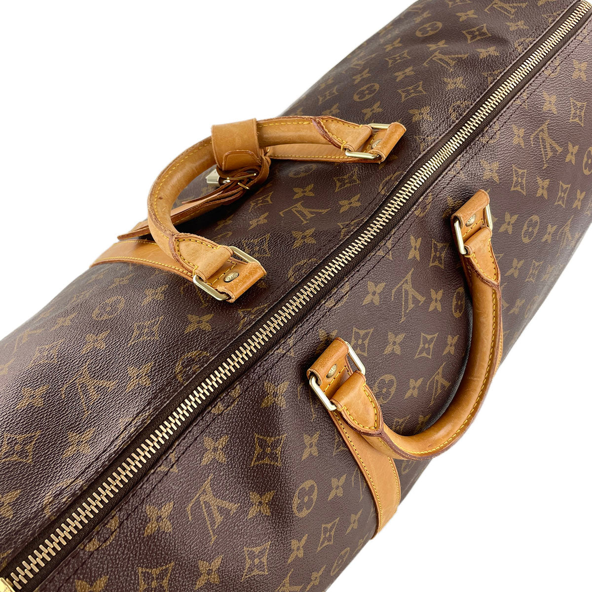 Louis Vuitton Monogram Keepall Bandouliere 55 Coated Canvas Boston Bag 4890