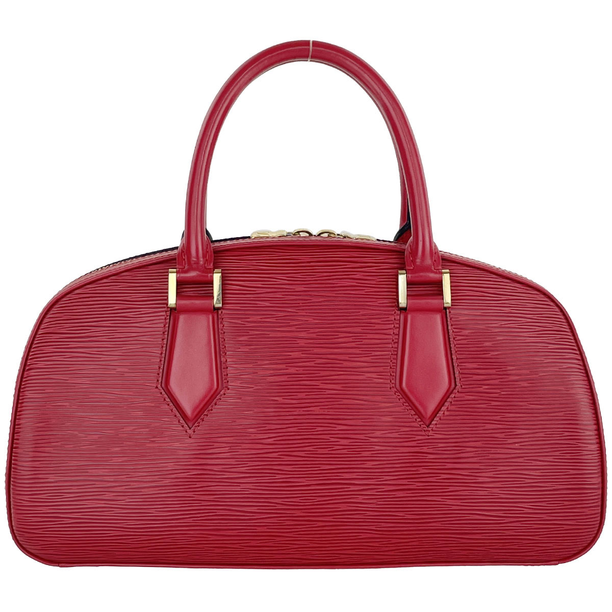 Louis Vuitton Epi Jasmine Leather Suede Red Handbag 4940