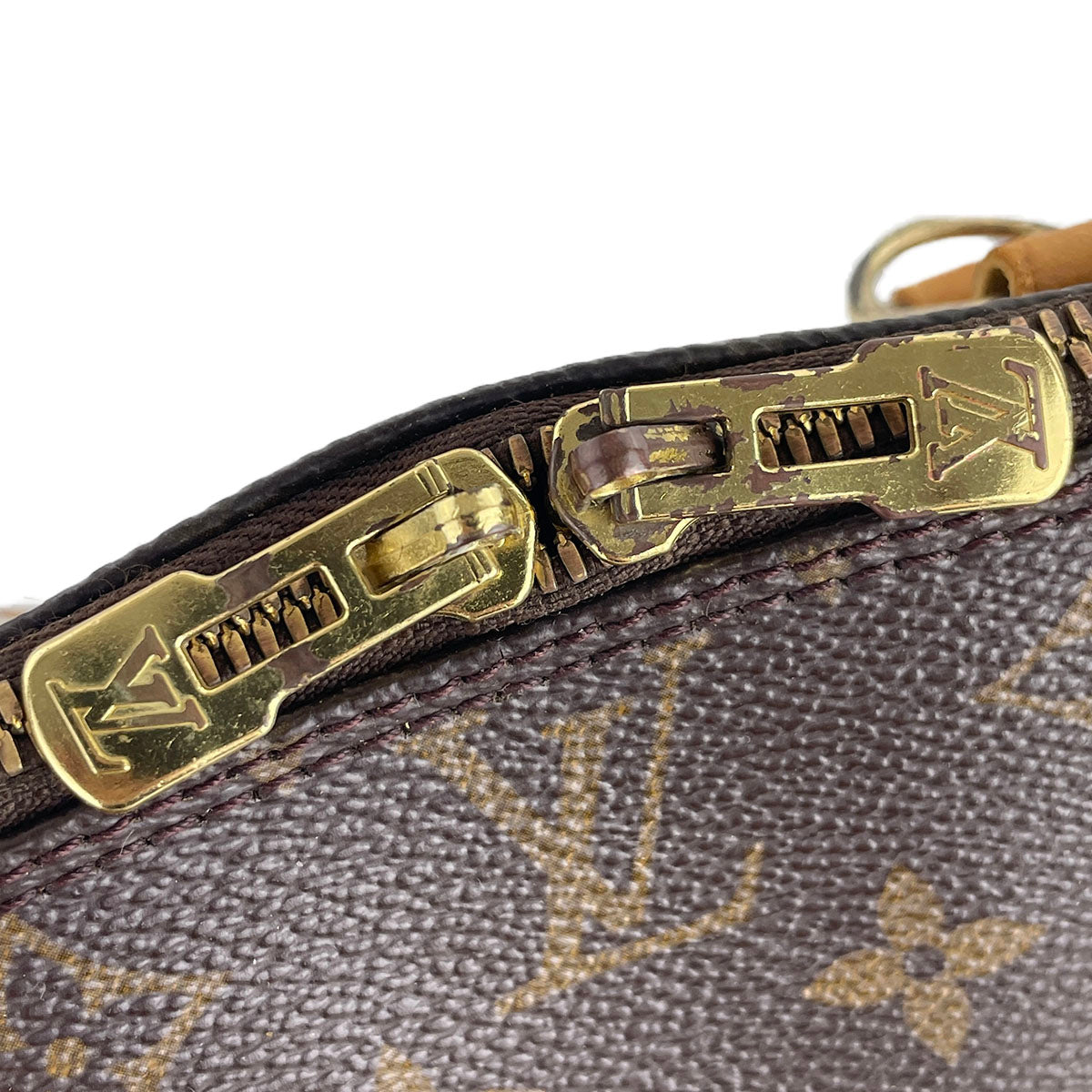 Louis Vuitton Monogram Alma Coated Canvas Fabric Brown Handbag 4915