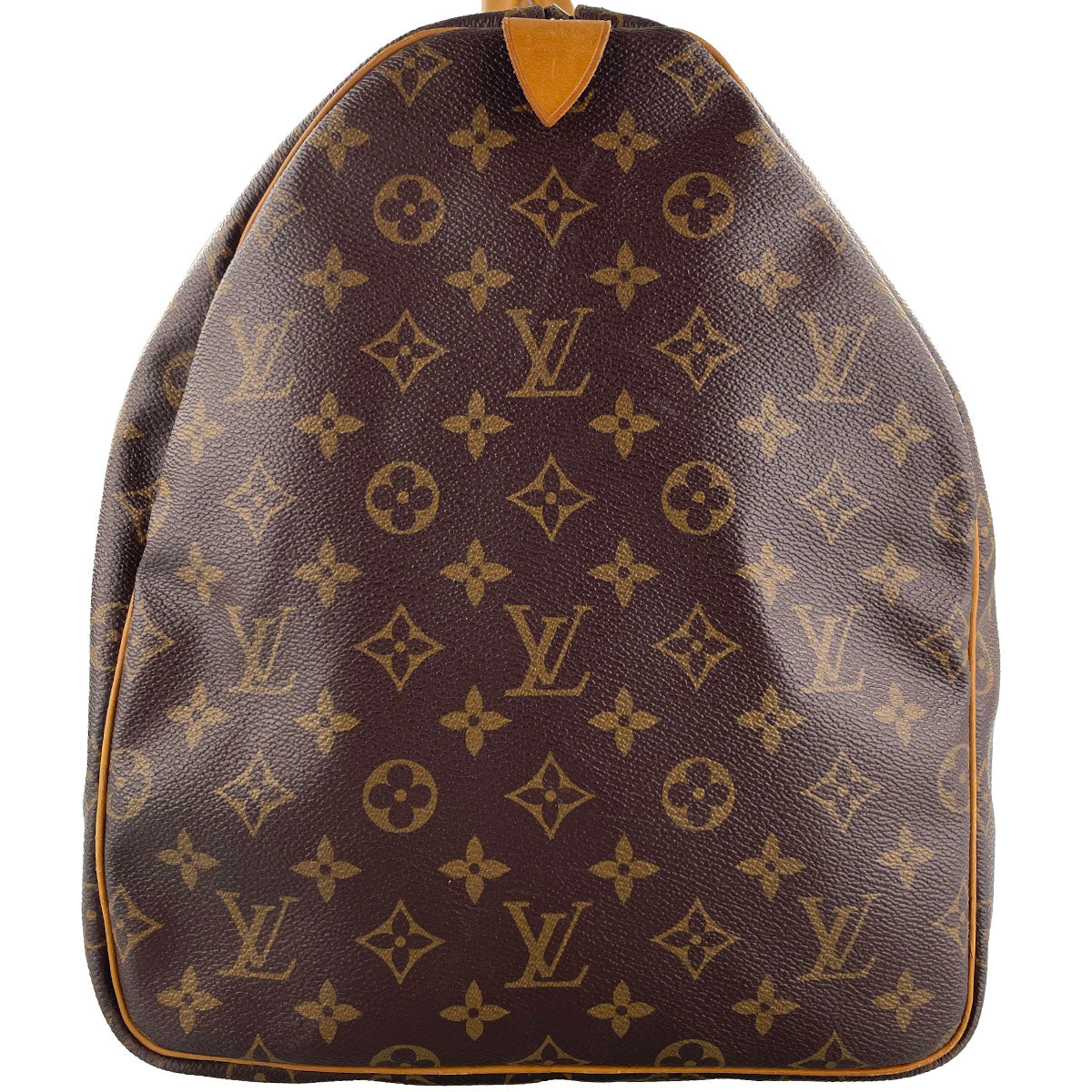 Louis Vuitton Monogram Keepall 55 Coated Canvas Fabric Brown Boston Bag 4888