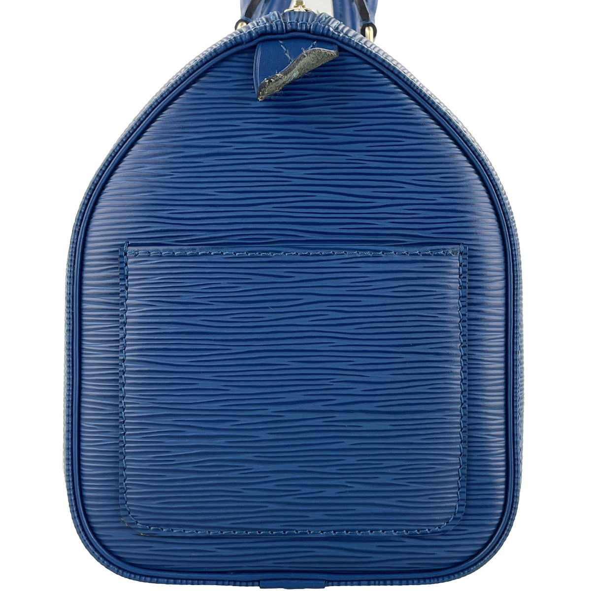 Louis Vuitton Epi Speedy 25 Leather Suede Blue Handbag 4848