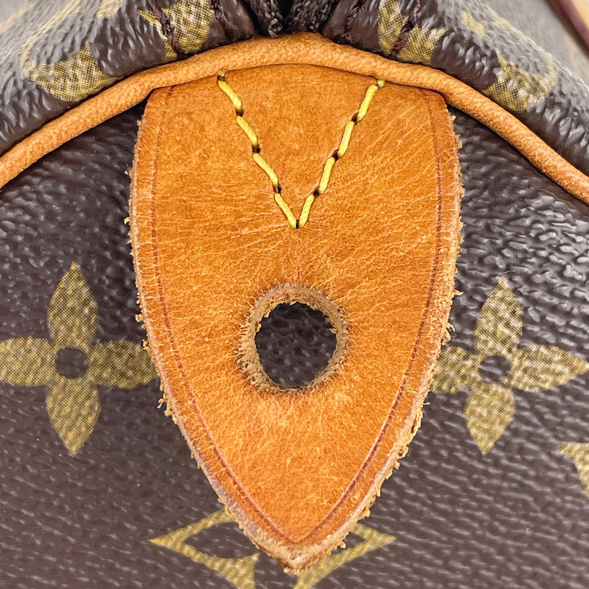 Louis Vuitton Monogram Speedy 25 Coated Canvas Fabric Brown Handbag 4941