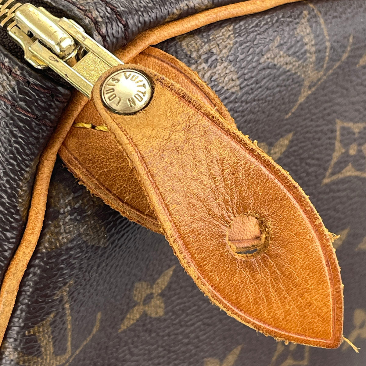Louis Vuitton Monogram Speedy 30 Coated Canvas Fabric Brown Handbag 4935