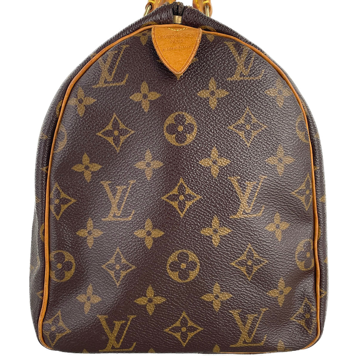 Louis Vuitton Monogram Speedy 30 Coated Canvas Fabric Brown Handbag 4924