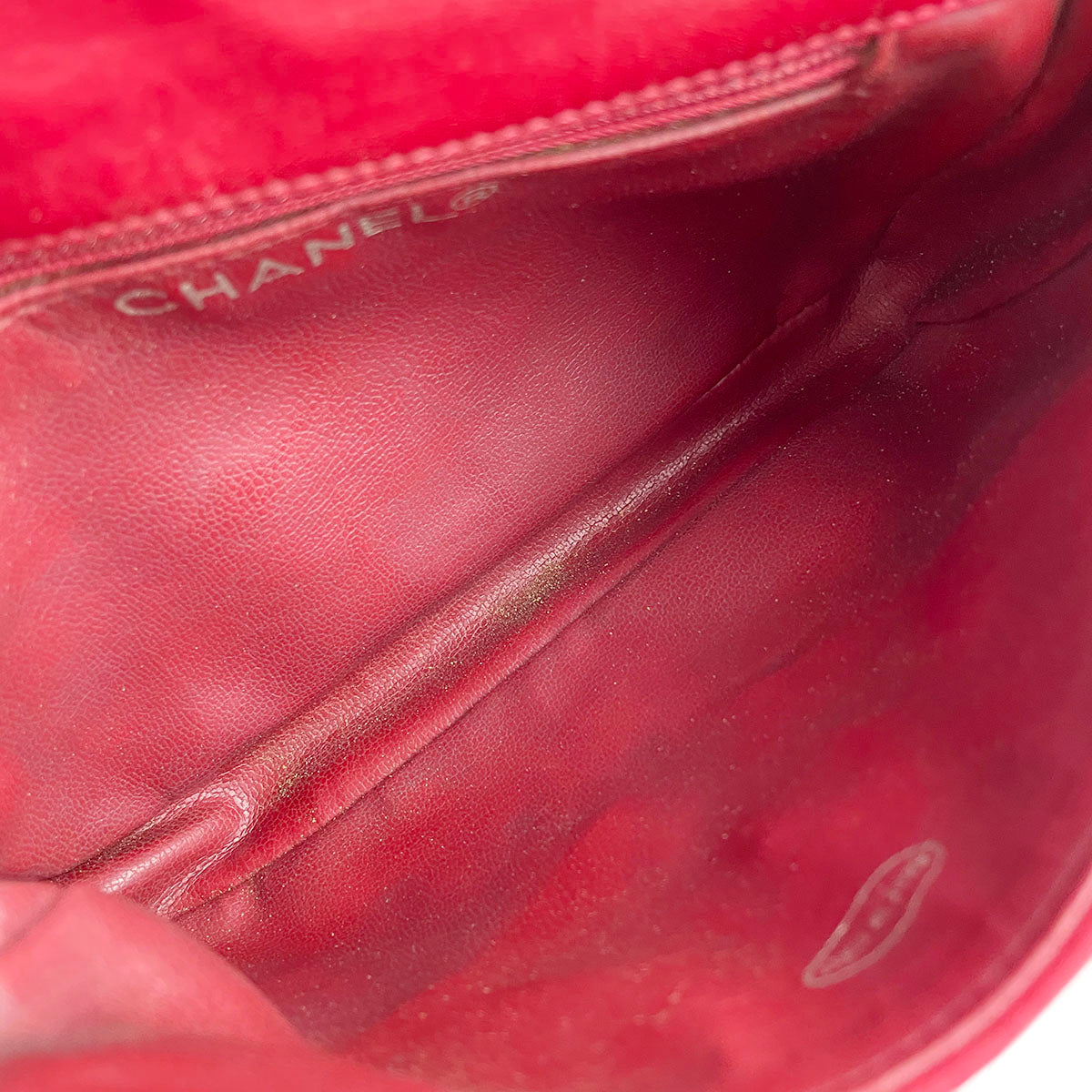 CHANEL Matelasse Lambskin Leather Red Waist bag 4921