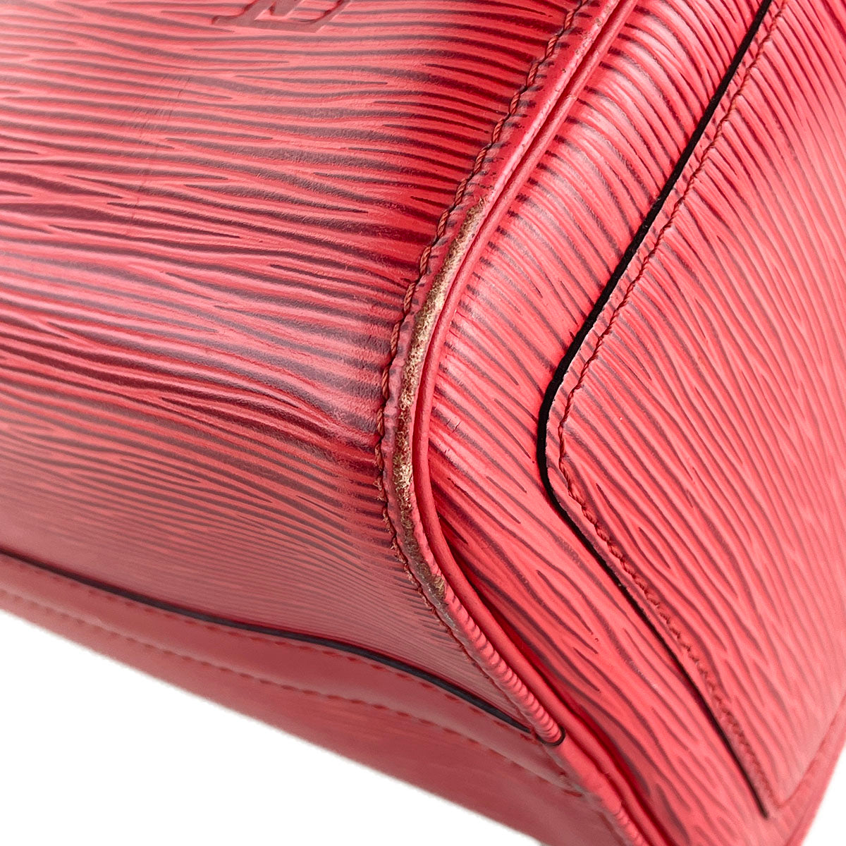 Louis Vuitton Epi Speedy 25 Leather Suede Red Handbag 4919