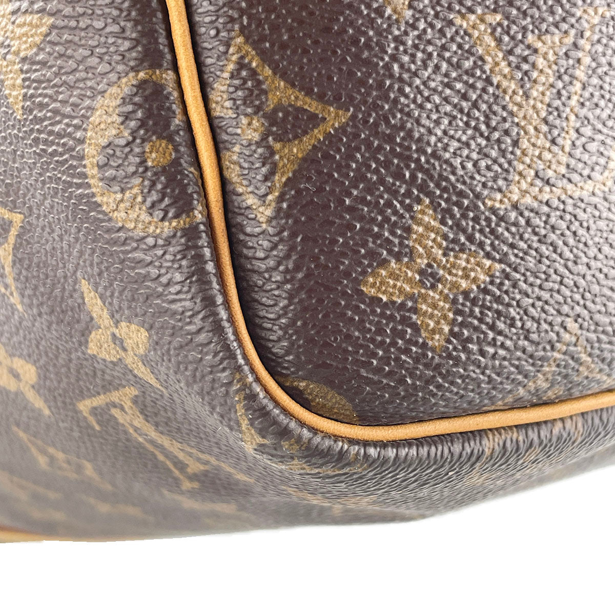 Louis Vuitton Monogram Keepall 55 Coated Canvas Fabric Brown Boston Bag 4888