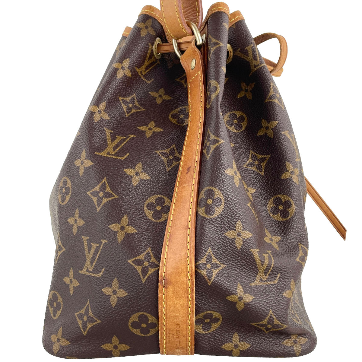 Louis Vuitton Monogram Petit Noe Coated Canvas Fabric Brown Shoulder bag 4846