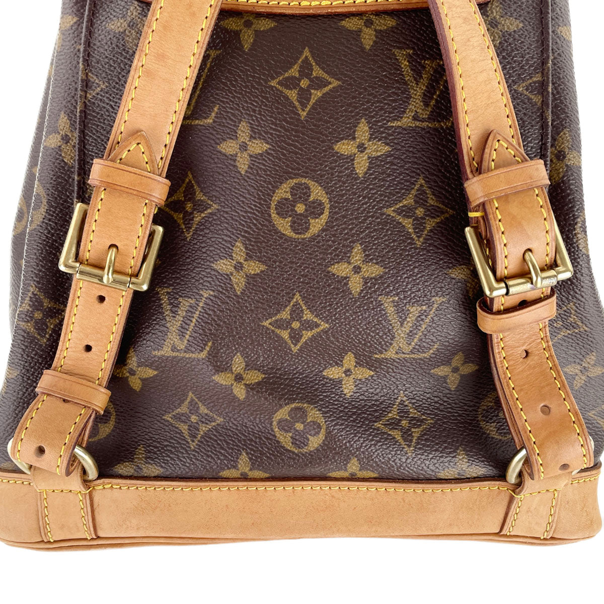 Louis Vuitton Monogram Montsouris MM Coated Canvas Brown Backpack Bag 4943
