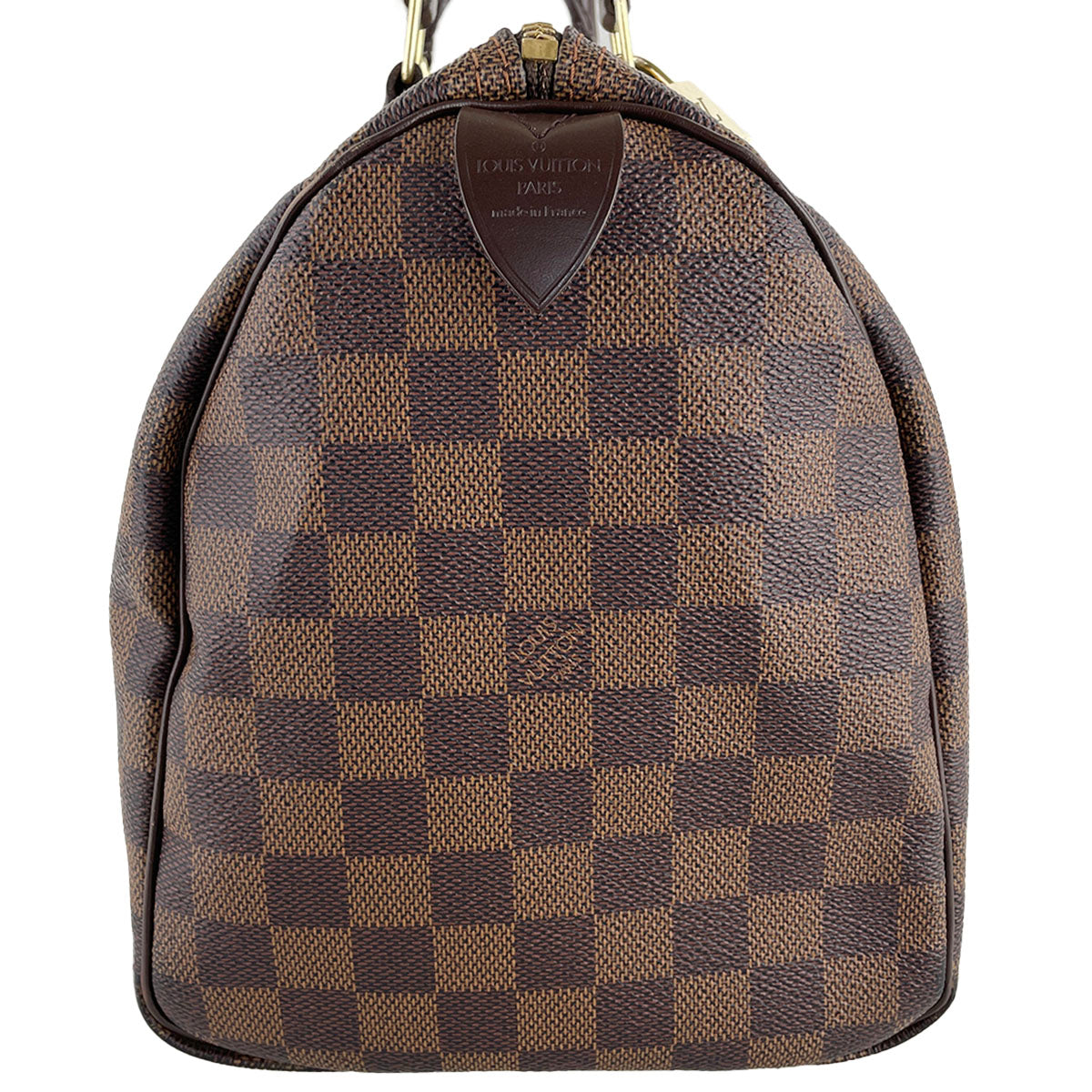 Louis Vuitton Damier Speedy 30 Coated Canvas Fabric Brown Handbag 4893